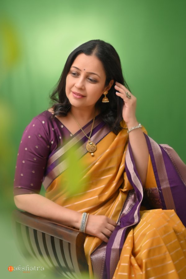 Mustard Yellow Pure silk Saree