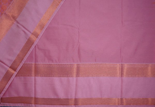 Muted Mustard Pure Silk Saree - Image 4
