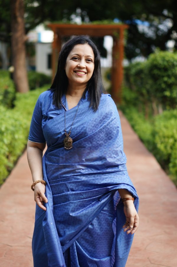 Blue Self Weaving Soft Cotton Saree - Image 4