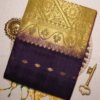Deep Purple Pure Silk Handloom Saree