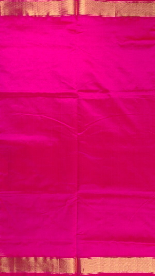 Pale Gold Pure Cotton Silk Handloom Saree - Image 5