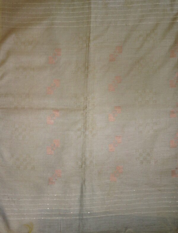Burgundy Soft Cotton Saree - Image 3