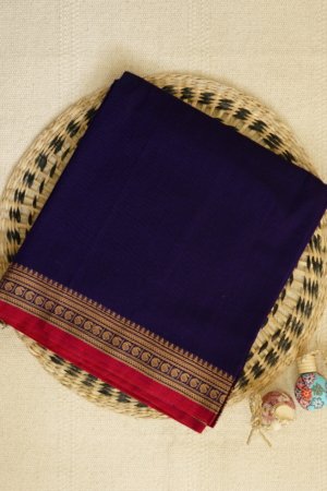 Deep Purple Narayanpet Small Border Saree